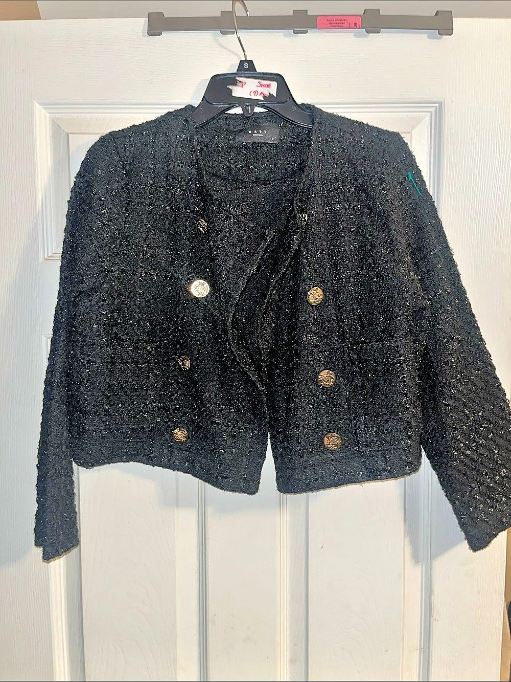MARU Black Boucle Blazer Like New